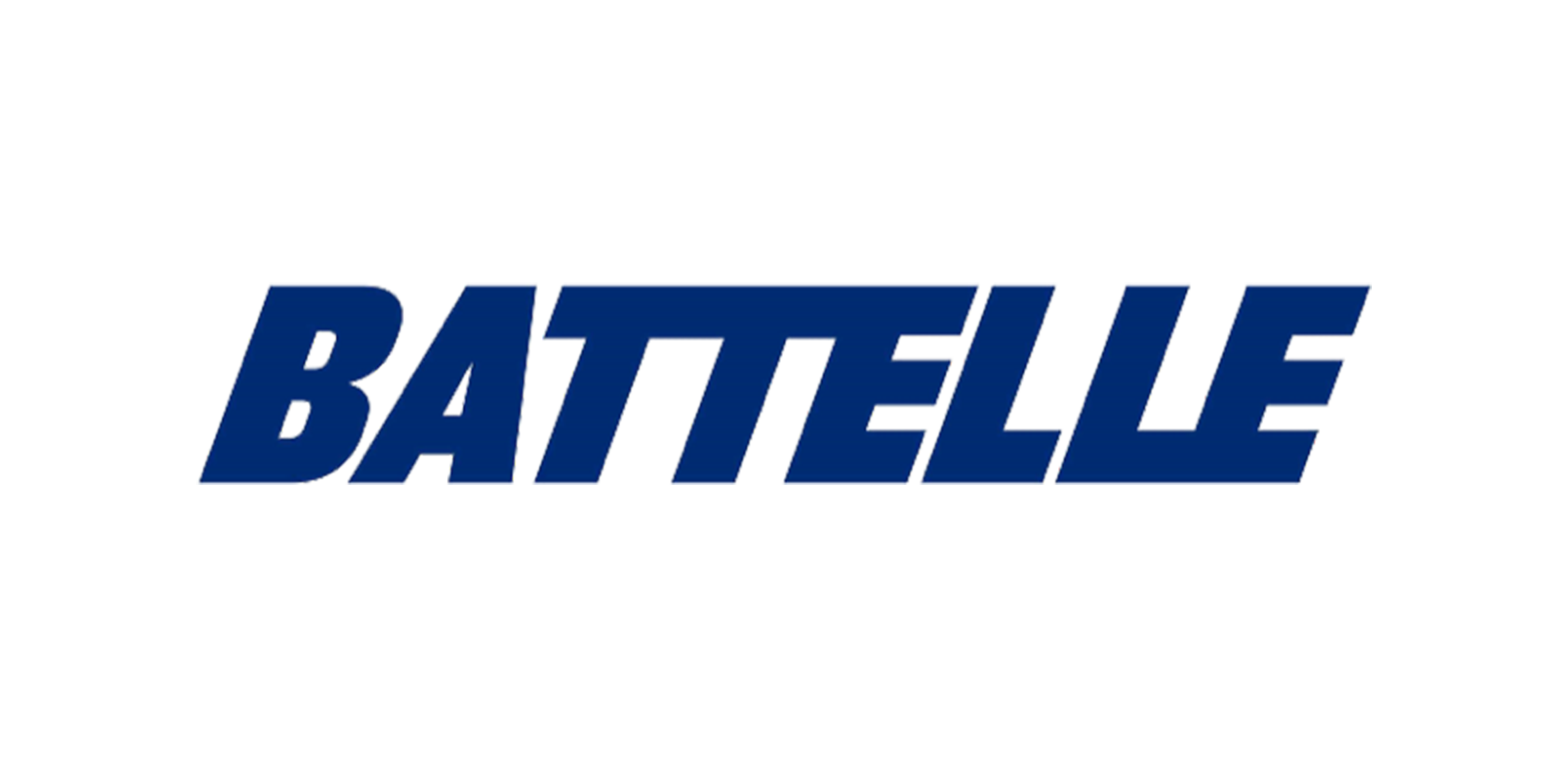 Battelle logo dark blue text